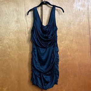 Express Ruched Black Dress size 10